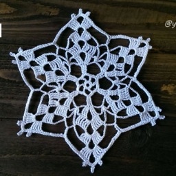 White Crochet Snowflakes Winter Christmas Decoration Christmas Tree Snowflake Wall Decor Ornaments Set Crochet Stars - thumbnail 2
