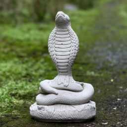 Concrete King Cobra Statue Stone Garden & Home Decoration Cement Snake Sculpture Outdoor Wildlife Ornament Yard Art Figurine Lover Gift - thumbnail 3