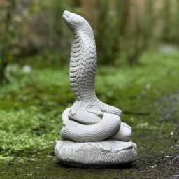 Concrete King Cobra Statue Stone Garden & Home Decoration Cement Snake Sculpture Outdoor Wildlife Ornament Yard Art Figurine Lover Gift - thumbnail 2