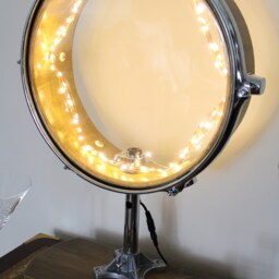 steampunk Drum Lamp Upcycled Industrial Desk Light, Drummer Gift - thumbnail 3