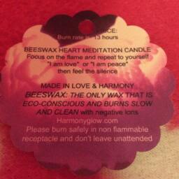 Heart Meditation Candle - thumbnail 2