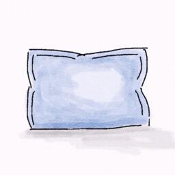 Pair Of Pure White Linen Shams - Modern Bedding Made To Order in The Usa - thumbnail 2