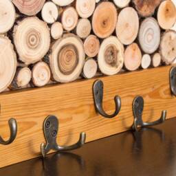 Handcrafted Wood Key Holder - Solid Entryway Organizer - thumbnail 3