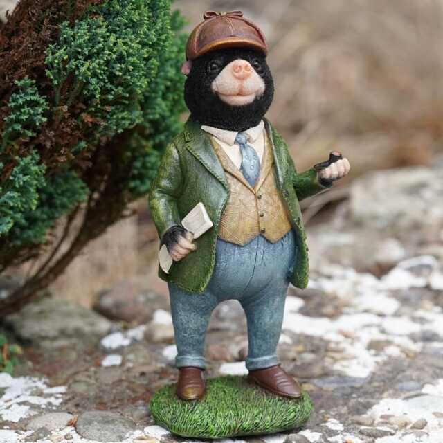 Mr Mole Resin Ornament - Wind in The Willows Animal Home Garden Statue Sculpture Decoration British Gift - image 1