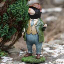 Mr Mole Resin Ornament - Wind in The Willows Animal Home Garden Statue Sculpture Decoration British Gift - thumbnail 2