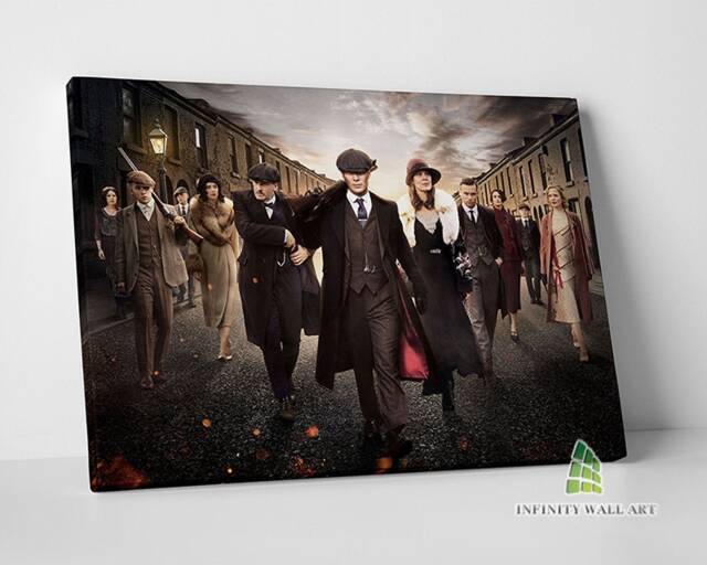 Peaky Blinders Crew Canvas Art Wall Mafia Gangster Photo Print Picture Framed Home Decor -E234 - image 1