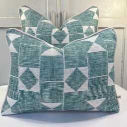 Cushions Made in Fermoie Flag Decorative Dark Green Neutral Linen Cushion Pillow Throw Cover - thumbnail 1