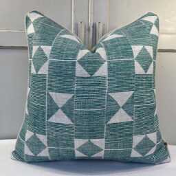 Cushions Made in Fermoie Flag Decorative Dark Green Neutral Linen Cushion Pillow Throw Cover - thumbnail 2
