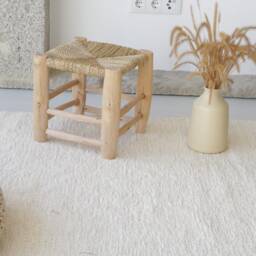 Large Cream Rug 140x200 cm, Ecru Living Room Rug, Area Soft Nursery Kids Bedroom Salon - thumbnail 2