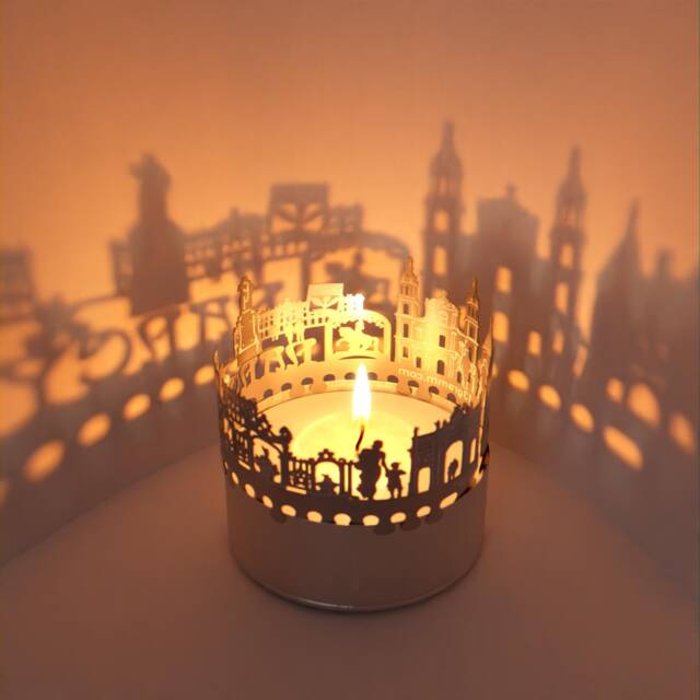 Nancy Skyline Shadow Play Mesmerizing Silhouette Candle Attachment - Perfect Souvenir For Fans Of City Architecture Lovers - image 1