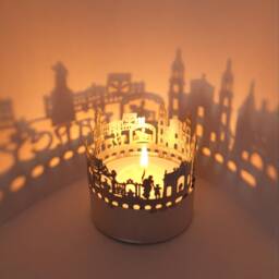 Nancy Skyline Shadow Play Mesmerizing Silhouette Candle Attachment - Perfect Souvenir For Fans Of City Architecture Lovers - thumbnail 1