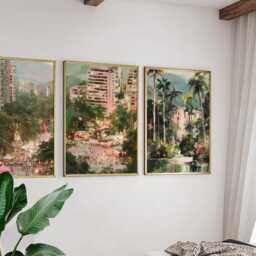 Set Of 3 Medell??n Posters, Colombia Travel Wall Art, City Landscape Print Set, Modern Artwork, Cultural Home Decor, Vibrant Urban Style - thumbnail 4