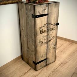 "Cabinet Home Bar Wooden Box Cargo Chest ""Bordeaux" - thumbnail 2