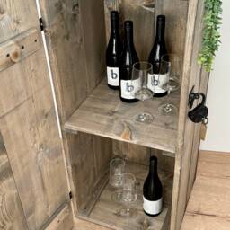"Cabinet Home Bar Wooden Box Cargo Chest ""Bordeaux" - thumbnail 3