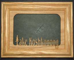 "Lake Picture Frame Personalized With Any Name - Holds 1 4"" X 6"" Or 5"" 7" - thumbnail 1