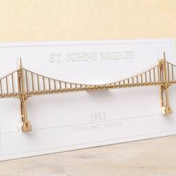 Your Choice Of 1 Portland Oregon Bridge Card - Laser Cut Models No Assembly Required, St Johns, Fremont, Broadway, Steel, More - thumbnail 2