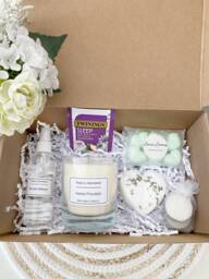 Spa Gift Set - Birthday Christmas Gifts For Her Candle -Wax Melts Mother's Day Handmade -Soy Wax Pamper Aromatherapy Strong - thumbnail 1