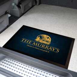 Personalised Motorhome Mat - Large Blue Grunge Campervan Door Mat 60 X 40 cm Ps950 - thumbnail 3
