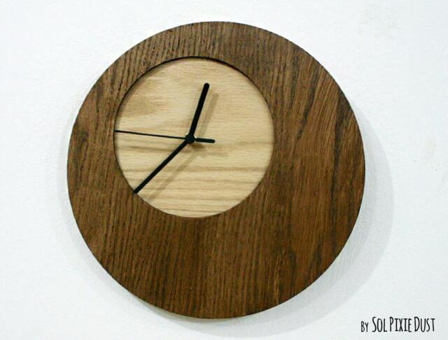 Wooden Simply Circle - Wood Wall Clock - image 1