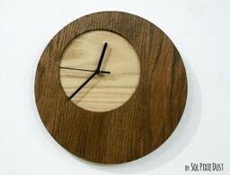 Wooden Simply Circle - Wood Wall Clock - thumbnail 1
