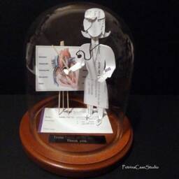Heart Doctor Nurse Cardiology Cardiologist Business Card Sculpture -Design 8974 - thumbnail 4