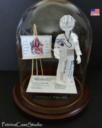 Heart Doctor Nurse Cardiology Cardiologist Business Card Sculpture -Design 8974