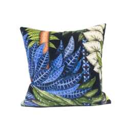 Designers Guild X Christian Lacroix - Belorizonte Soft Jais Bold Jungle Floral Cushion Cover Designer Velvet Pillow Calathea - thumbnail 2