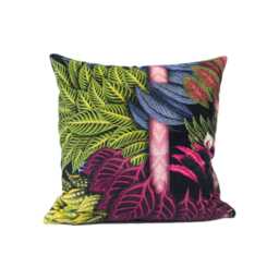 Designers Guild X Christian Lacroix - Belorizonte Soft Jais Bold Jungle Floral Cushion Cover Designer Velvet Pillow Calathea - thumbnail 3