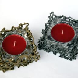 3D Printed Modern Glass Candle Holder With - thumbnail 2