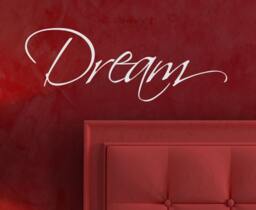 Dream Inspirational Home Motivational Bedroom Quote Sticker Decorative Vinyl Wall Decal Lettering Art Letters Decor Saying Decoration W14 - thumbnail 1