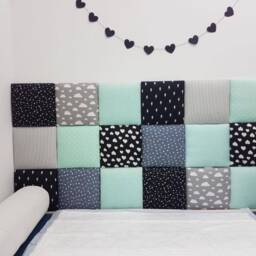 Protective Wall Pillows, Montessori Headboard, Baby Bedding, Fabric Decor, Nursery Housewarming Gift, Newborn - thumbnail 2