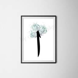 3755-4833-0018 Islamic Wall Art, Alif Poster, Posters, Decoration - thumbnail 2