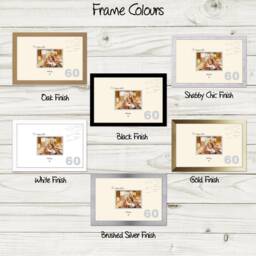 60Th Birthday Photo Frame For Signing Unique Gift Present 7x5Sign-676D - thumbnail 2