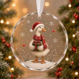 Personalized Christmas Goose Ornament, Meme Tree Decoration, Xmas Family Gift - thumbnail 2