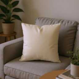 Cream Velvet Cushion Covers - Soft Matt Neutral Size Choice, Square & Lumbar Pillows - thumbnail 2