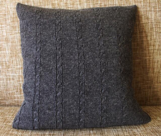 Cable Knit Lambswool Pillow/Cushion Cover/Home Accessories/Indoor Cushions/Garden Cushions/Pool Cushions - image 1