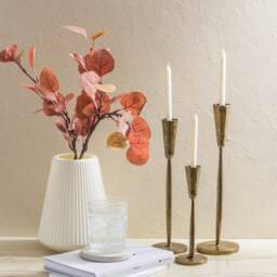 Tall Candle Holders Available in 3 Sizes/ Vintage Style Brass Holder/Candlestick - thumbnail 4