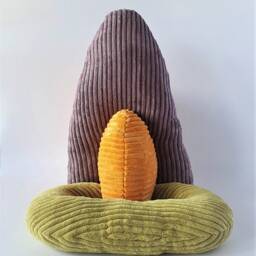 "Corduroy Letter Pillow Initial Throw Pillow, Baby Room Decor - 17.7""x13.7" - thumbnail 3