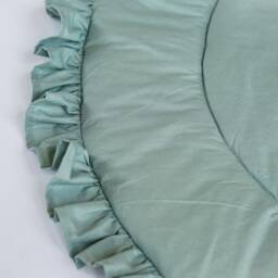 Baby Play Mat, Round Nursery Rug, Ruffled Activity Play Mat Baby, Teepee Padded - thumbnail 3