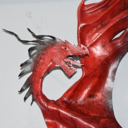 Leather Dragon in Flight Wall Hanging 12- 20 Inch Wingspan - This One Available Now - thumbnail 3