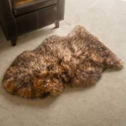 Red Fox Sheepskin Rug Natural Eco Tanned Hide, New Zealand - thumbnail 1