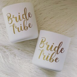 Bride Tribe - Soy Wax Candle Handmade Customise Gold Silver White Gifts Home Decor