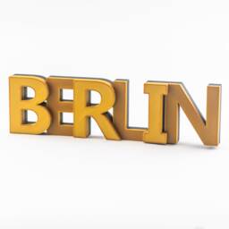 Berlin Lettering Made Of Sustainable Plastic/3D Printing Decorative Font City Decoration Name Room Gift - thumbnail 1