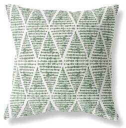 Sage Green Outdoor Pillow Cover - Modern Palm Print, Water Resistant - thumbnail 1