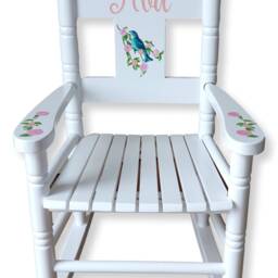 Personalised, Hand-Painted Children's Rocking Chair - Artwork Of Your Choice Free Delivery - thumbnail 3