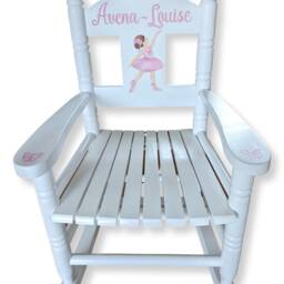 Personalised, Hand-Painted Children's Rocking Chair - Artwork Of Your Choice Free Delivery - thumbnail 2