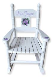Personalised, Hand-Painted Children's Rocking Chair - Artwork Of Your Choice Free Delivery