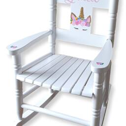 Personalised, Hand-Painted Children's Rocking Chair - Artwork Of Your Choice Free Delivery - thumbnail 4