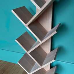 Handmade Oak Bookcase Tiered Tree Bookshelf - thumbnail 4