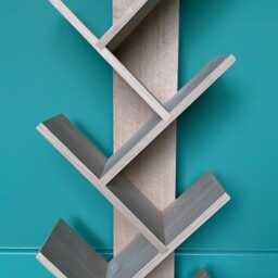 Handmade Oak Bookcase Tiered Tree Bookshelf - thumbnail 2
